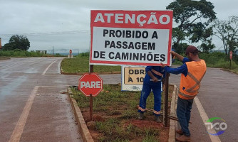 Estrada do Matão: caminhões são proibidos de trafegar, orienta empresa Rodocon