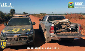 Família é sequestrada e têm caminhonete roubada por criminosos