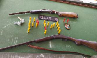Forças de segurança de MT impedem invasão de terras, prendem dois e apreendem armas de fogo e drogas