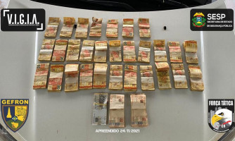 Fronteira: motorista é detido com mais de 30 mil reais em Porto Esperidião