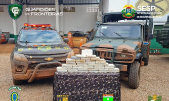 Gefron cerca traficantes em região de mata e apreende entorpecentes