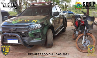 Gefron detém duas pessoas suspeitas de adulterar motocicleta no Posto do Matão
