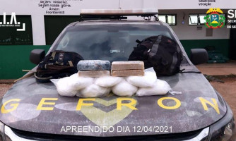 Gefron e Polícia Civil apreendem cerca de 80 mil reais em entorpecentes em Porto Esperidião