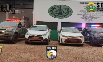 Gefron recupera em Porto Esperidião veículos roubados em Cáceres durante a madrugada