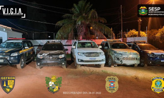Gefron recupera veículo roubado em Cuiabá na fronteira
