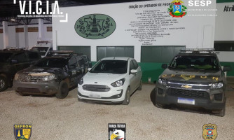 Gefron recupera veículo roubado em Porto Esperidião e uma pessoa acaba presa
