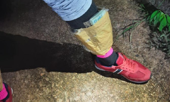 Homem é flagrado pela PM com R$ 44 mil fixado na canela