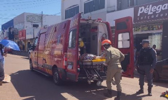 Idosa atropelada na faixa de pedestre será encaminhada para Cáceres