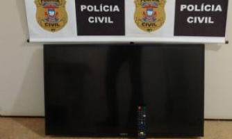 Idoso é preso por negociar televisão furtada na Morada da Serra