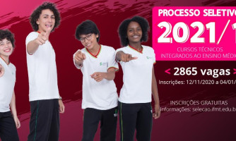 IFMT lança edital com 2.865 vagas em 19 campi e 02 centros de referência para os cursos técnicos integrados ao ensino médio