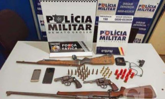 Membros de facção criminosa de Pontes e Lacerda são presos com armas em Cáceres