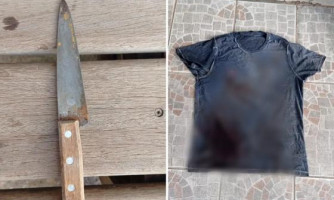 Menino de 10 anos esfaqueia o pai para defender a mãe de agressões