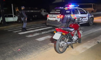 Menor causa acidente na BR 174 B e deixa motociclista ferido