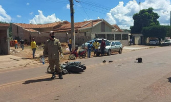 Motociclista atropela e passa por cima da cabeça de homem que havia acabado de cair de moto na BR 174B