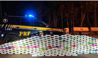 Motorista de carreta é preso com mais de 350 kg de cocaína e pasta base