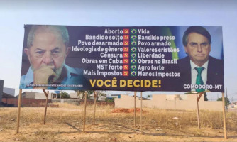Outdoor irregular é retirado em Comodoro após determinação da Justiça Eleitoral