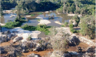 PF: Garimpo Sararé destruiu área equivalente a 1,9 mil campos de futebol