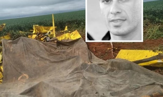 Piloto morre em queda de aeronave agrícola, próximo a Campo Novo