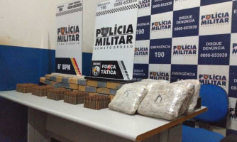 PM apreende 498 munições de fuzil, pasta base de cocaína e maconha