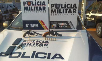 PM detém adolescente e homem por tentativa de homicídio em Cáceres