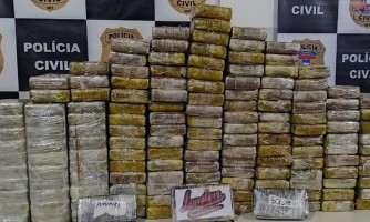Polícia Civil apreende 170 quilos de cocaína avaliada em mais de R$ 5 milhões