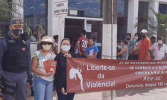 Polícia Militar realiza campanha de combate de violência contra mulher