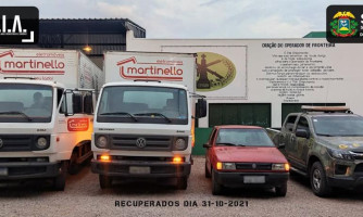 Quadrilha é presa pelo Gefron após roubar dois caminhões da Martinello de Mirassol