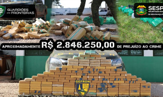 Seis pessoas são presas cruzando a fronteira com quase 150 kg de drogas