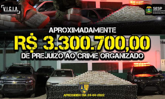 Três Milhões em drogas: dois carros carregados de cocaína são interceptados em Jauru