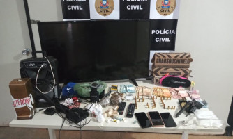 Três suspeitos de tráfico e porte ilegal de arma de fogo são presos em Pontes e Lacerda
