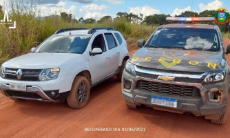 Veículos roubados em São Paulo são recuperados pelo Gefron em Porto Esperidião e Vila Bela