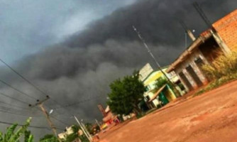 Ventos fortes provocam fenômeno inédito em San Mathias na Bolívia