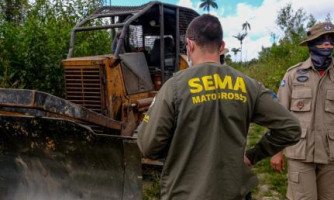 Vila Bela: Sema desmonta acampamento ilegal e aplica multa de R$ 50 mil por crime ambiental