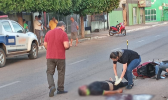 Violência: homem é executado a tiros no meio da rua em Pontes e Lacerda