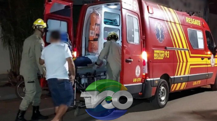 Homem passa mal e sofre acidente no centro de Pontes e Lacerda