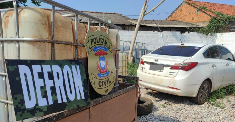 Polícia Civil flagra transporte irregular de combustível para área de garimpo ilegal