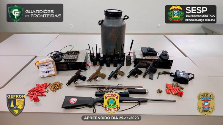 Operação integrada desmonta redes de tráfico e armas em Vila Bela da Santíssima Trindade