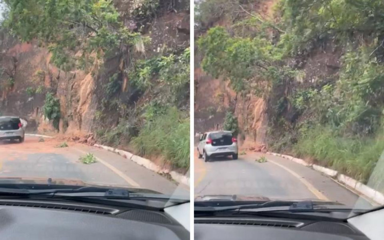 Novo deslizamento de terra em Chapada dos Guimarães deixa região sob alerta