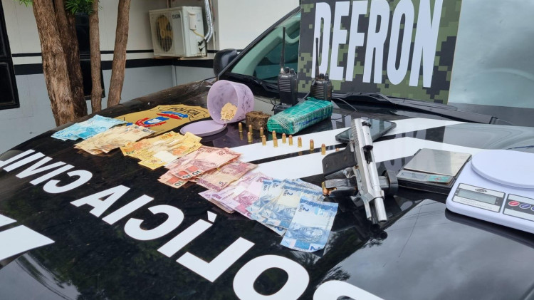 Traficante é preso em flagrante pela Polícia Civil após exibir arma de fogo em ruas de Vila Bela