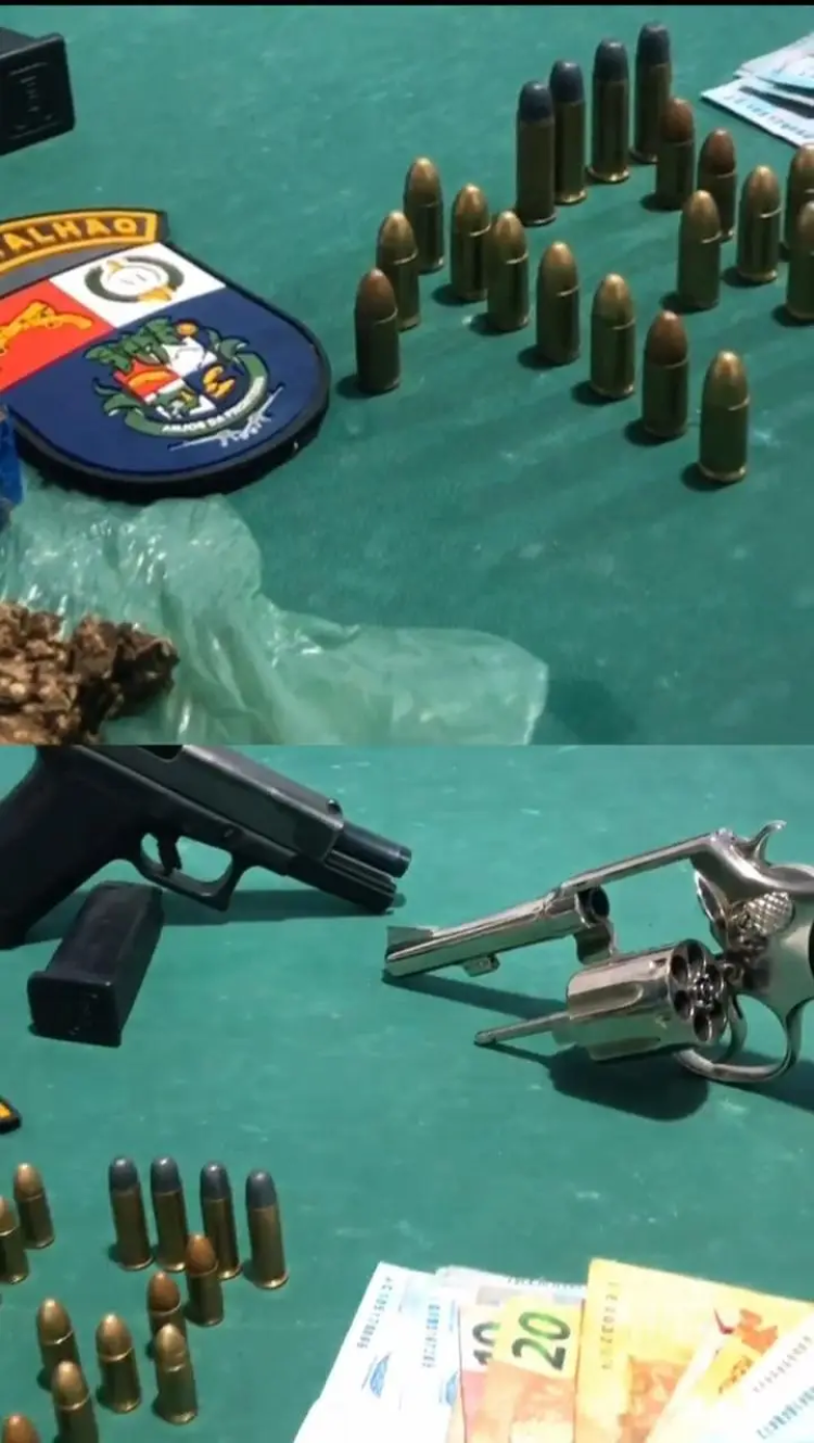 Drogas e armas de fogo são apreendias após operação em São José dos Quatro Marcos
