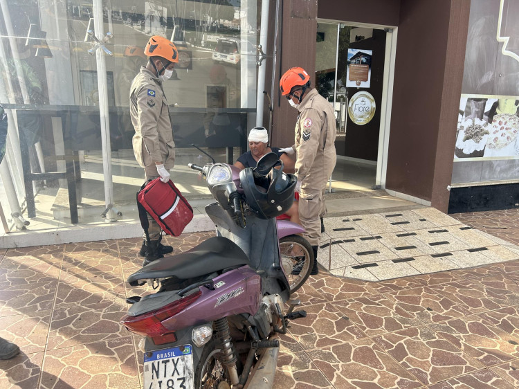 Motociclista provoca acidente e foge do local em Pontes e Lacerda