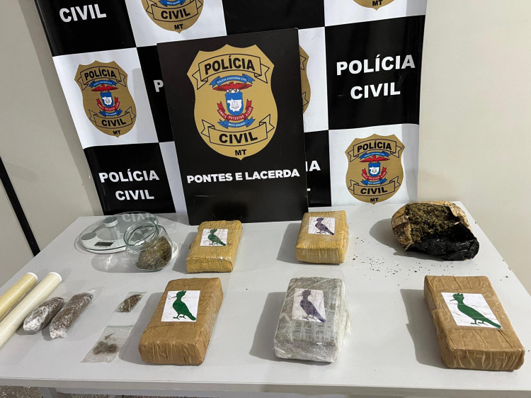 Polícia Civil prende mulher com 5 tabletes grandes de droga em Pontes e Lacerda