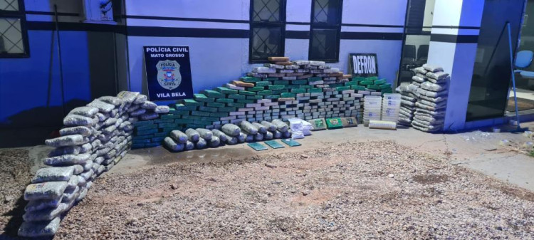 Polícia Civil apreende cerca de 370 Kilos de drogas em Vila Bela