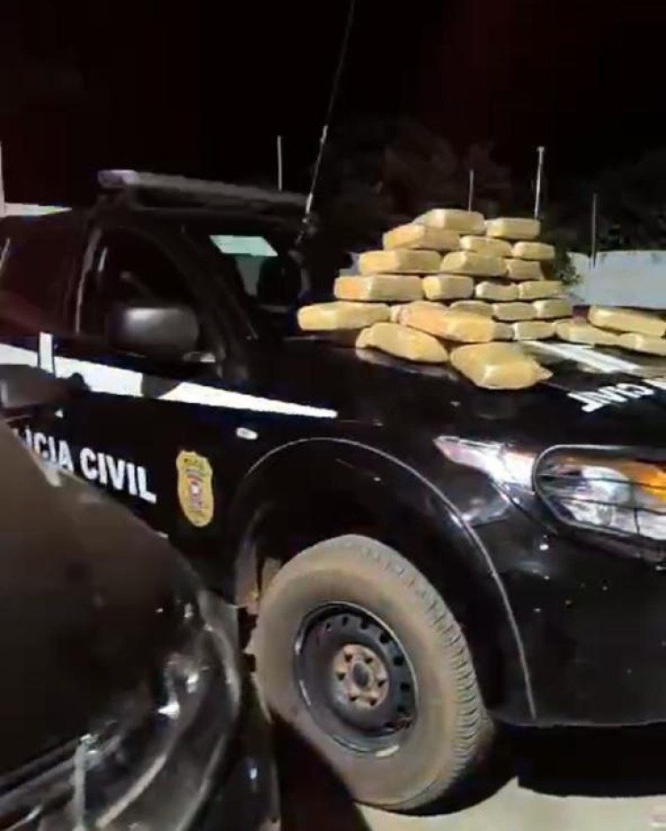 Polícia Civil flagra traficante transportando 29 tabletes de maconha em rodovia em Vila Bela