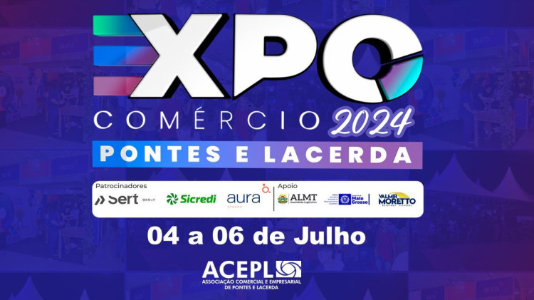 3ª Expocomercio de Pontes e Lacerda começa nesta quinta-feira com atrações e acesso livre