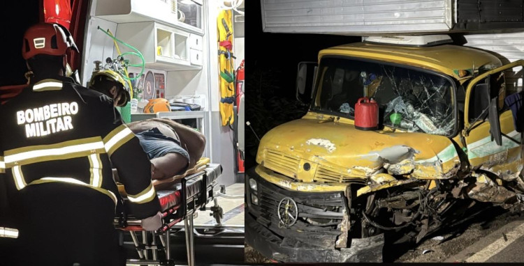 Colisão frontal na BR-174 deixa um morto e um ferido