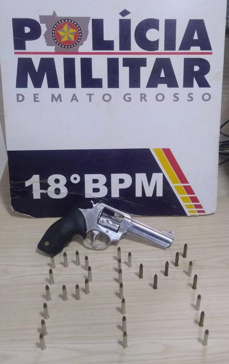 Homem é preso com arma de fogo após ameaçar esposa em Pontes e Lacerda