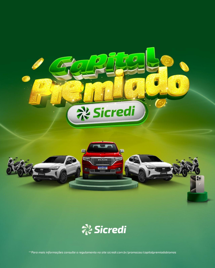 Capital Premiado 2025: Sicredi Biomas incentiva investimentos no capital social ofertando grande premiação a seus associados