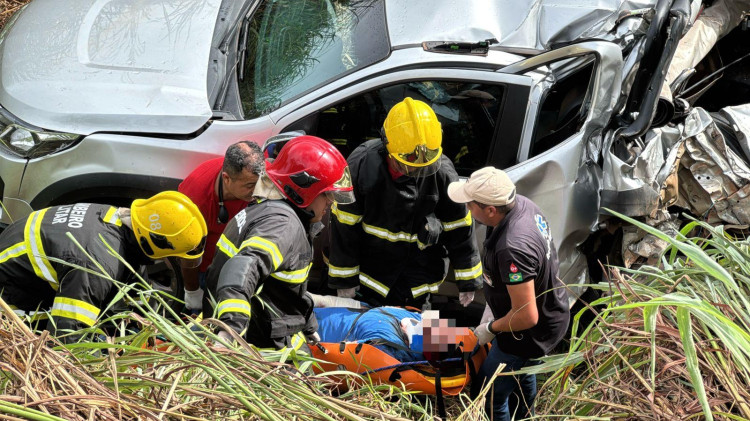 Grave acidente na BR-174 deixa homem em estado grave