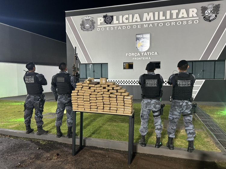 Homem é preso com 92 tabletes de maconha avaliada em 280 mil reias em Pontes e Lacerda
